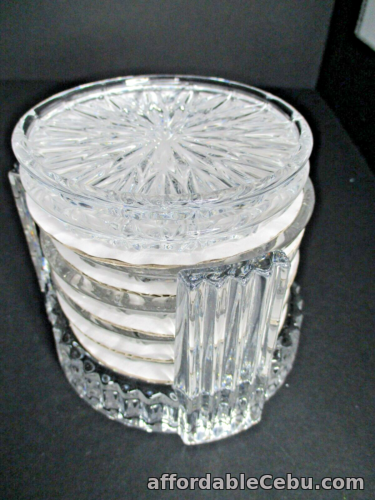 1st picture of Marquis by Waterford Diamond Coasters with Holder For Sale in Cebu, Philippines