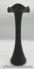 Black Satin Glass Flower Bud Vase Tiffin Perhaps Vintage Art Deco Style
