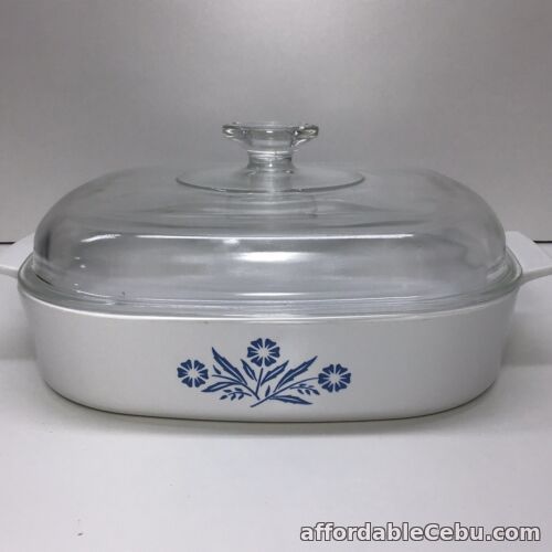 1st picture of Vintage Corning Ware Blue Cornflower 2.5 Liter Casserole Dish With Lid A-10-B For Sale in Cebu, Philippines