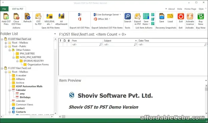 2nd picture of OST to PST Converter Software to convert OST files to PST format For Sale in Cebu, Philippines