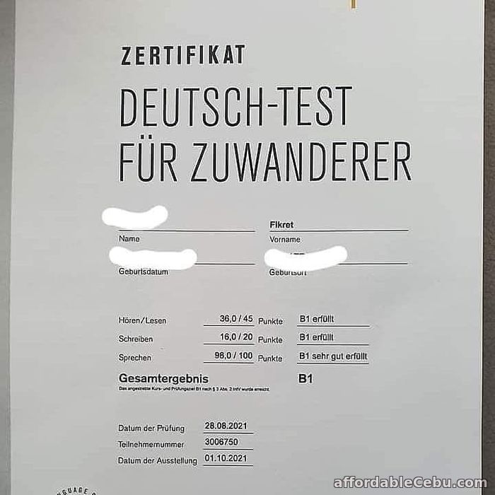 1st picture of Buy Goethe B2, A1, WhatsApp+44 7404 565229 Telc TESTDAF-DSH-DTZ Zertifikate ohne Prüfung in munisch kaufen, Goethe- B2 Zertifikat C1 online For Sale in Cebu, Philippines