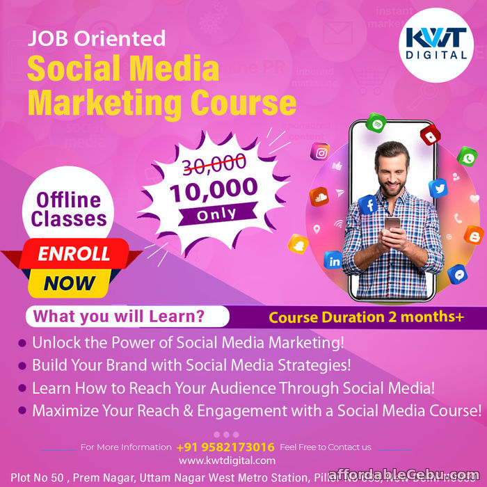 1st picture of Best Social Media Marketing Course in Uttam Nagar Delhi Offer in Cebu, Philippines