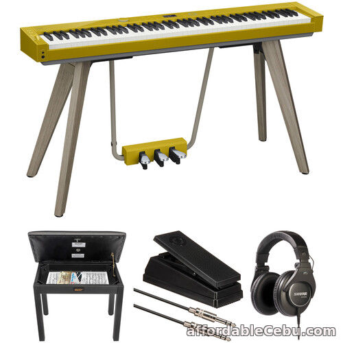1st picture of Casio Privia PX-S7000 88-Key Portable Digital Piano Value Kit with Bench, Expression Pedal, and Headphones (Harmonious Mustard) For Sale in Cebu, Philippines