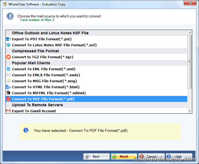 1st picture of Migrate/Export Thunderbird MBOX Emails into PDF Format For Sale in Cebu, Philippines