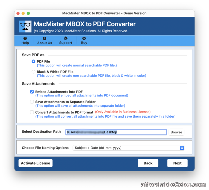 1st picture of MacMister MBOX to PDF Converter for Mac For Sale in Cebu, Philippines