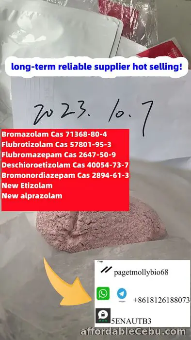 1st picture of New strong Benzos Powder Bromazolam CAS 71368-80-4 Alprazolam best vendor price! For Sale in Cebu, Philippines
