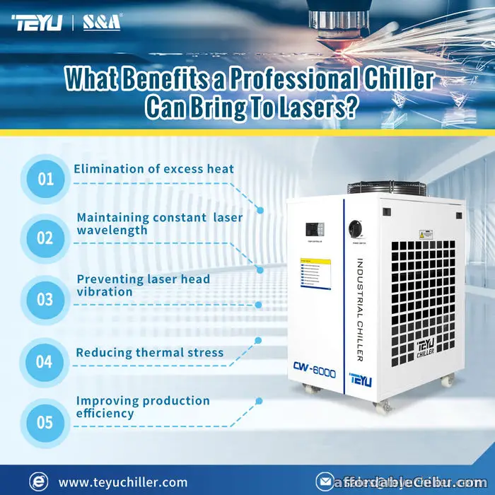 1st picture of Industrial Chiller CW-6000 with Cooling Capacity of 3100W For Sale in Cebu, Philippines