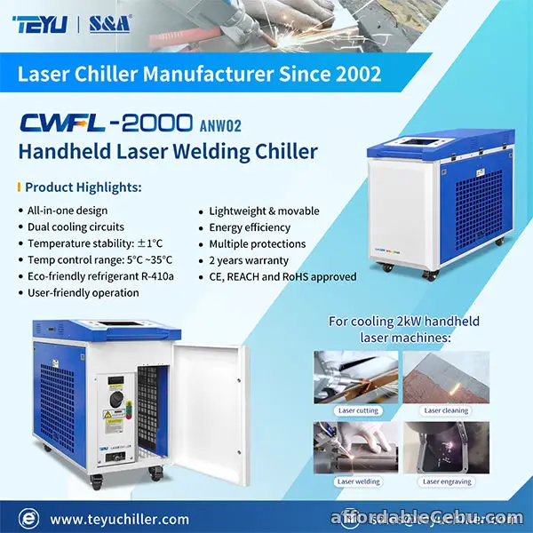 1st picture of All-in-one Chiller Machine CWFL-2000ANW02 for Handheld Laser Welder Cleaner For Sale in Cebu, Philippines
