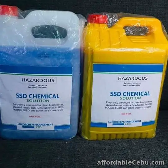 1st picture of Ssd chemical solution for cleaning defaced currency Looking For in Cebu, Philippines
