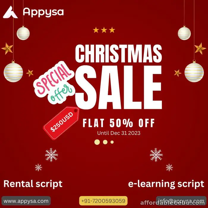 1st picture of Appysa Technologies Unveils Exclusive Christmas Offer for Clone Scripts and App Customization Services Looking For in Cebu, Philippines
