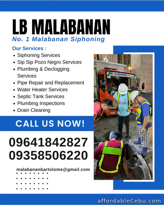 1st picture of ILOILO MALABANAN DECLOGGING POZO NEGRO SERVICES 09178832279 88718727 Offer in Cebu, Philippines