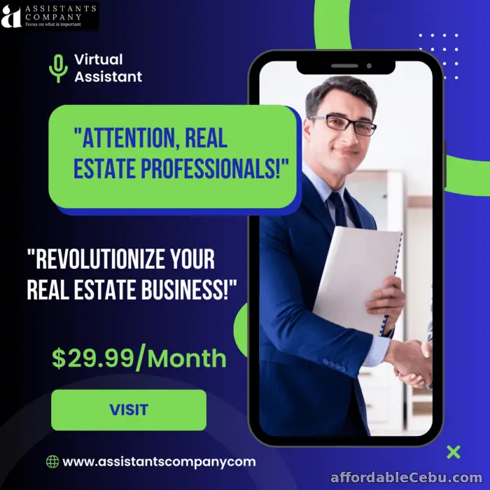 1st picture of Virtual Assistant Empowers Real Estate Agents For Sale in Cebu, Philippines