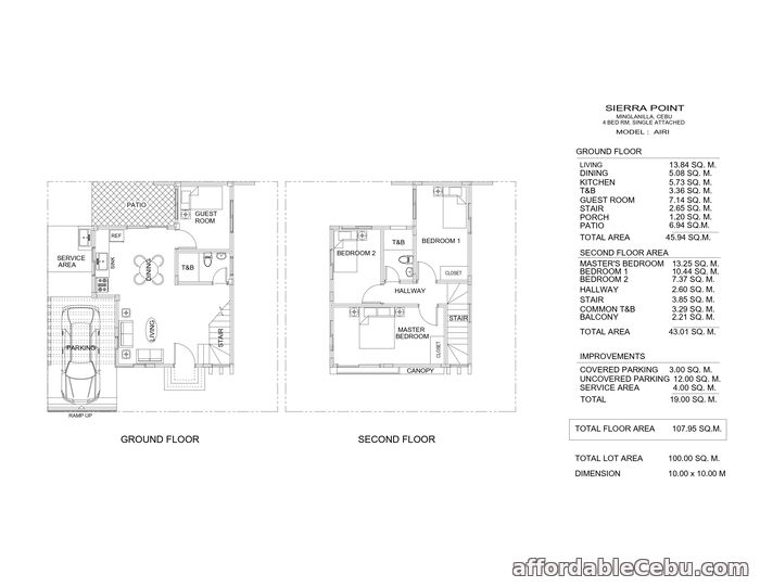 2nd picture of SIERRA POINT  HOUSE AND LOT FOR SALE IN MINGLANILLA, CEBU  READY TO MOVE IN  AIRI MODEL - READY FOR OCCUPANCY  LOT AREA - 122 SQM FLOOR AREA For Sale in Cebu, Philippines