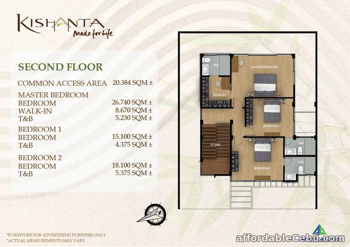 2nd picture of Preselling 2- Storey Modern House Design with Sea View, Moutain Tropical and City View in Kishanta Subdivision House Details: Lot Area: 200 For Sale in Cebu, Philippines