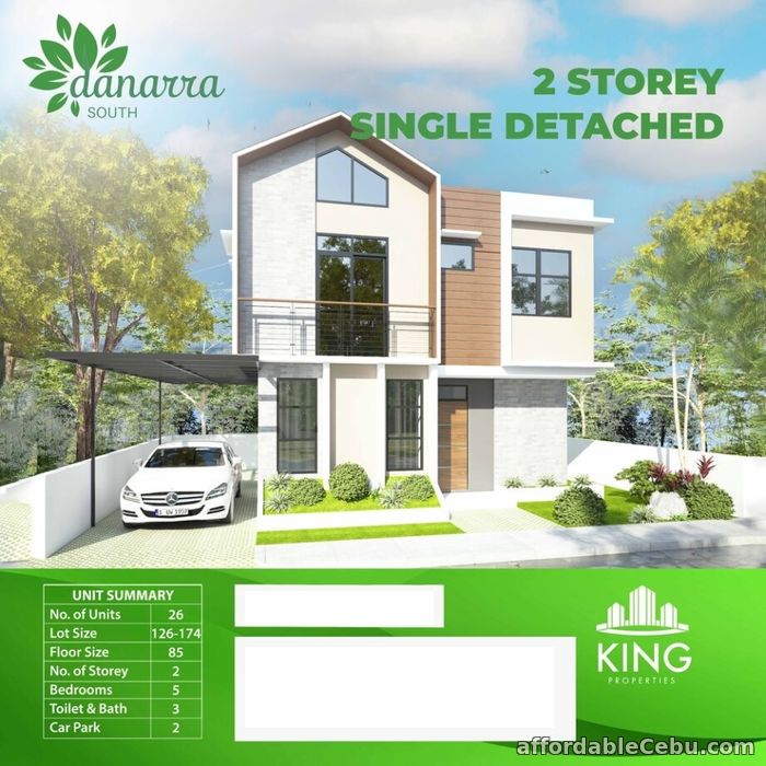 1st picture of DANARRA SOUTH 2 STOREY SINGLE DETACHED BEDROOMS - 5 TOILET AND B For Sale in Cebu, Philippines