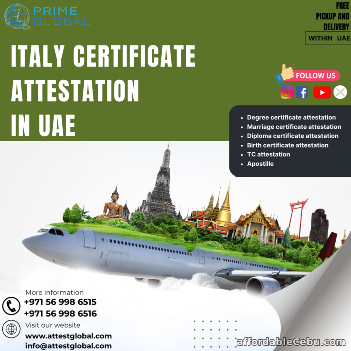 1st picture of Italian Degree Attestation for UAE Recognition: Fast & Reliable Offer in Cebu, Philippines