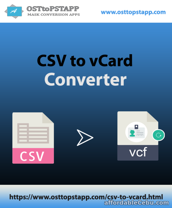 1st picture of CSV to VCF Conversion Tool to Export CSV Contacts to VCF Format For Sale in Cebu, Philippines