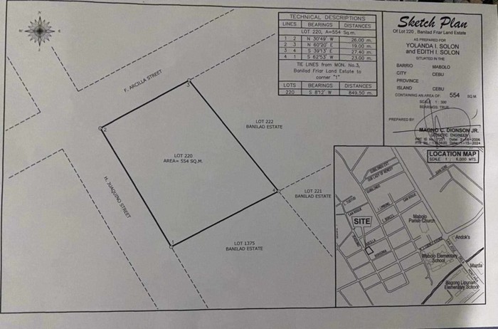 3rd picture of Mabolo corner lot, area 554 sq m price 75M For Sale in Cebu, Philippines