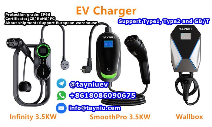 1st picture of Portable Ev Charger 220V 3.6KW 7KW 11KW MAX 32A IEC 62196 SAE J1772 GBT infinity 3.5KW/SmoothPro 3.5KW/Wallbox For Sale in Cebu, Philippines