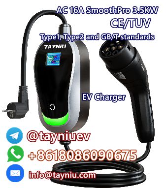 1st picture of obile EV Charging Cable 7KW AC 8-16A Schuko EU Plug-Type 2/Adjustable Time & Power/6M/LCD Display For Sale in Cebu, Philippines