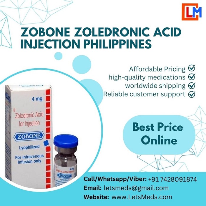 1st picture of Buy Zoledronic Acid 4mg Injection at the Lowest Price in the Philippines | LetsMeds Pharmacy For Sale in Cebu, Philippines