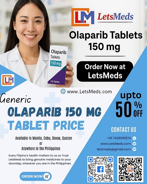 1st picture of Generic Olaparib 150 mg Tablet at Affordable cost in Cebu city For Sale in Cebu, Philippines