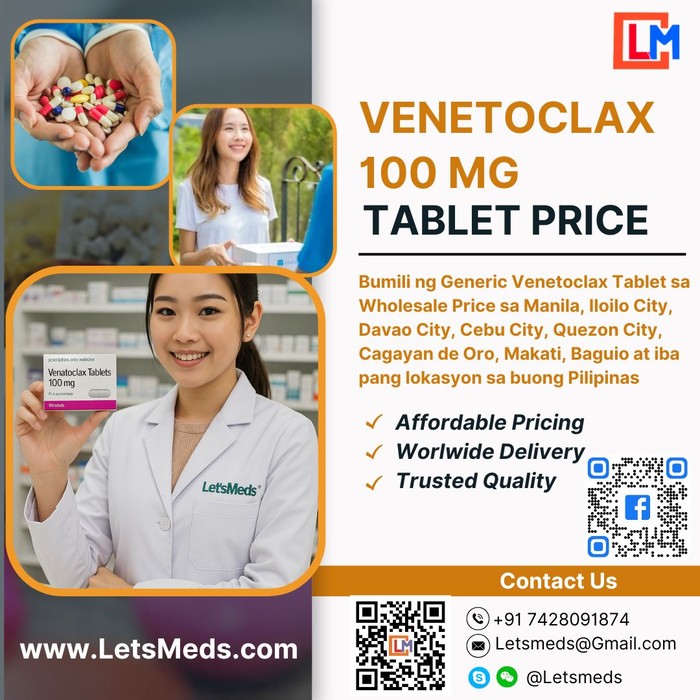 1st picture of Safe and Affordable Venetoclax 100 mg Tablets – Buy Online At LetsMeds For Sale in Cebu, Philippines