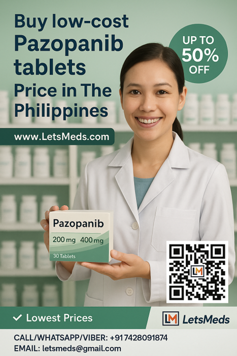 1st picture of LetsMeds Offers Affordable Pazopanib Tablets Cost In The Philippines For Sale in Cebu, Philippines