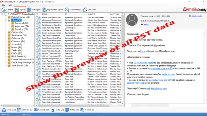 1st picture of Recommended PST to Office 365 Migration Tool For Sale in Cebu, Philippines