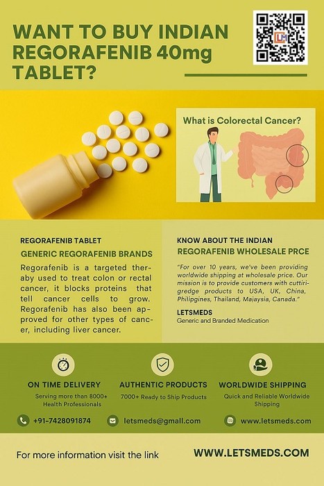 1st picture of Regorafenib 40mg Tablet Best Price | Buy Regonat Regorafenib Tablet Online For Sale in Cebu, Philippines