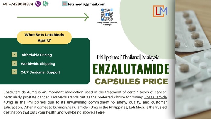 1st picture of Buy Enzalutamide Capsules Online at Best Price – LetsMeds Delivery Across the Philippines For Sale in Cebu, Philippines