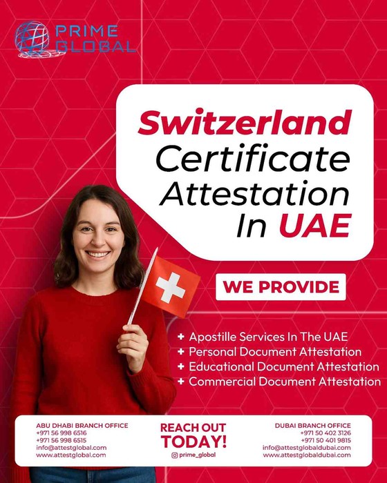 1st picture of Switzerland Certificate Attestation for UAE Residency and Employment Announcement in Cebu, Philippines