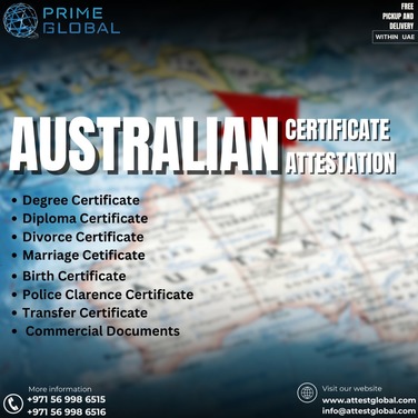 1st picture of Attestation of Australian Degrees, Birth & Marriage Certificates in UAE Announcement in Cebu, Philippines