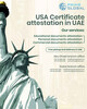 Official USA Certificate Attestation for UAE Immigration