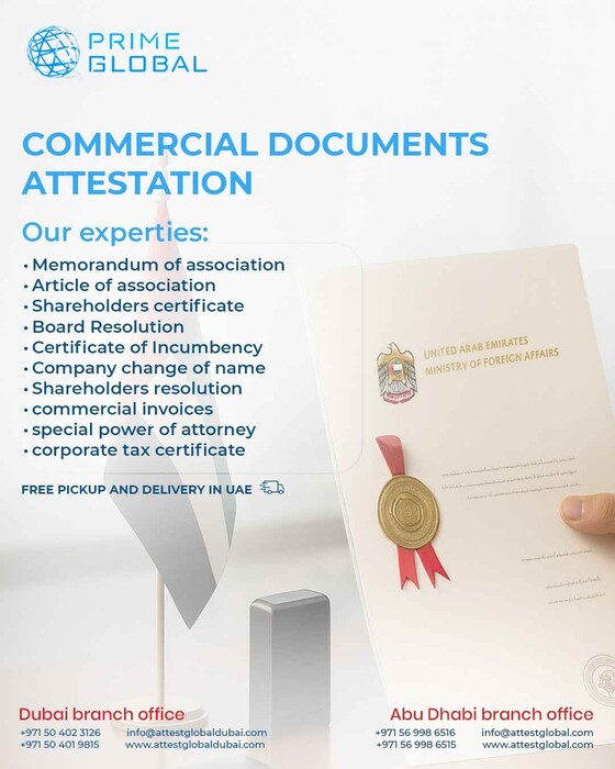 1st picture of Certified Commercial Attestation Services in the UAE for All Business Needs Announcement in Cebu, Philippines