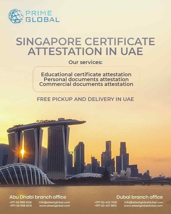 1st picture of Trusted Singapore Certificate Attestation in UAE for Work & Study Announcement in Cebu, Philippines