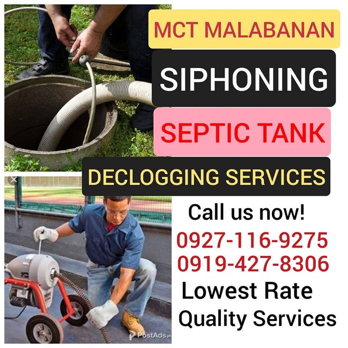 1st picture of MCT Malabanan Septic Tank siphoning services 09271169275 Offer in Cebu, Philippines