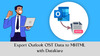 Export Outlook OST Data to MHTML with DataVare
