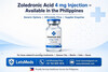 ZOBONE Zoledronic Acid 4mg / 5mL Concentrate In The Philippines.