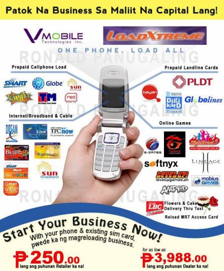 1st picture of VMOBILE LOADWALLET TO ALL NETWORK EARN 30K/MOTHNLY For Sale in Cebu, Philippines