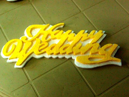2nd picture of styrofoam cut-outs for birthdays,wedding,christening For Sale in Cebu, Philippines