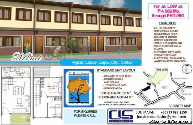 1st picture of CKL Homes Aus Lapu Lapu City House & Lot for Sale For Sale in Cebu, Philippines