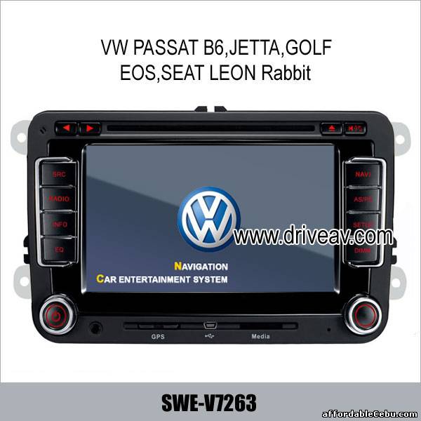 1st picture of VW PASSAT B6 JETTA GOLF R32 EOS SEAT LEON Rabbit DVD GPS TV SWE-V7263 For Sale in Cebu, Philippines