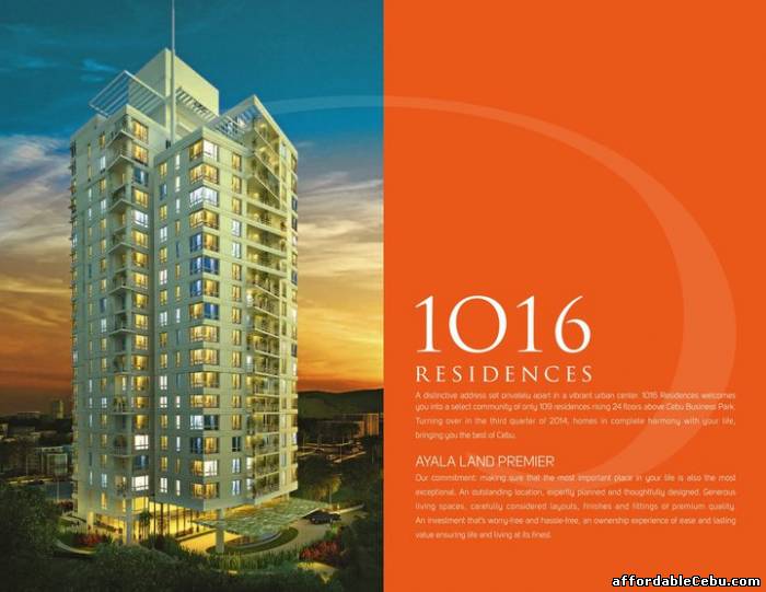 1st picture of 1016 RESIDENCES CONDO FOR SALE IN CEBU BUSINESS PARK For Sale in Cebu, Philippines