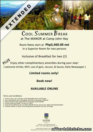 1st picture of Cool Summer Break Promo at the Best Hotel in Baguio For Rent in Cebu, Philippines