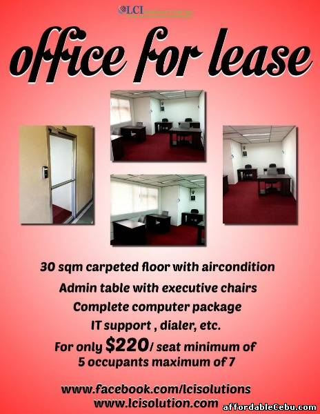1st picture of OFFICE FOR LEASE For Rent in Cebu, Philippines
