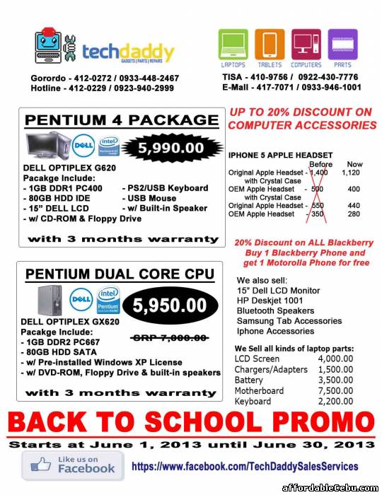 1st picture of ALL IN ONE PROMO For Sale in Cebu, Philippines