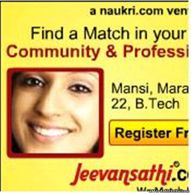 1st picture of ADD FREE MATRIMONIAL PROFILE AT JEEVANSATHI For Sale in Cebu, Philippines