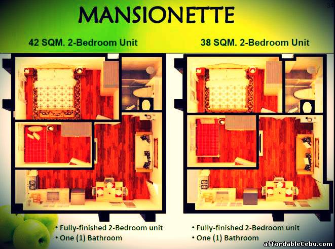 3rd picture of 2BR unit in Mansionette with Balcony For Sale in Cebu, Philippines