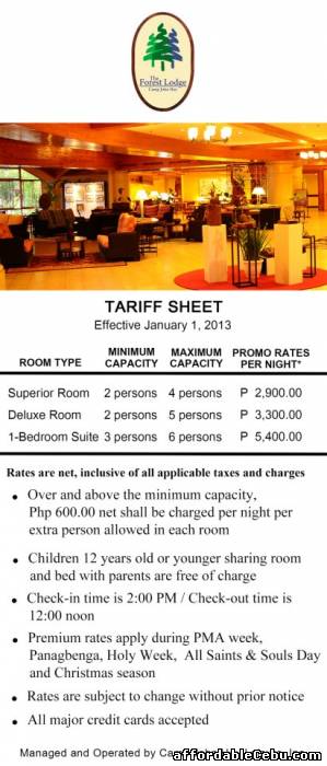1st picture of The Forest Lodge Off-peak rate promo For Rent in Cebu, Philippines